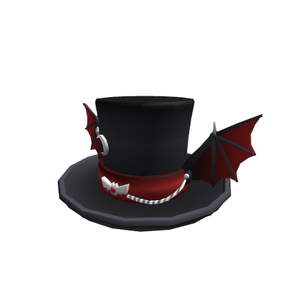 Black Bat Wing Top Hat
