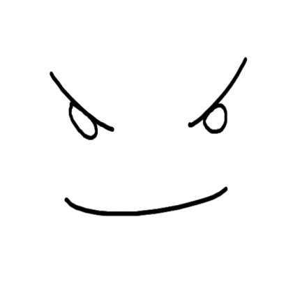 Devious face Roblox decal