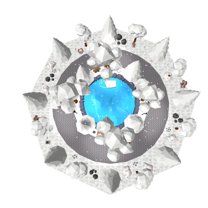 Low Poly Winter Lobby Map