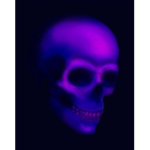 .purple skull.
