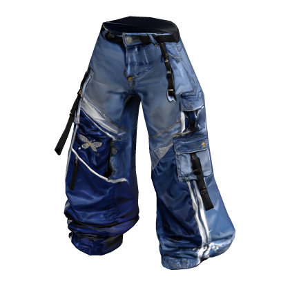 Blue Y2K Jeans X Track Pants