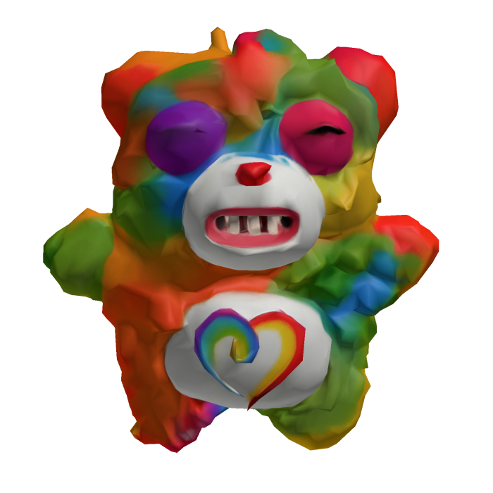 Fuggler Togetherness Bear Rainbow Plushie