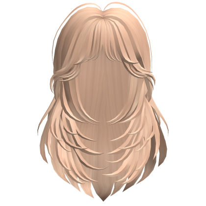 Peach Blonde Layered Hair