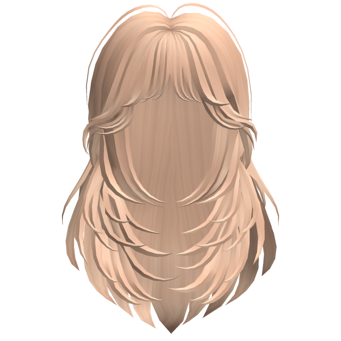 Peach Blonde Layered Hair