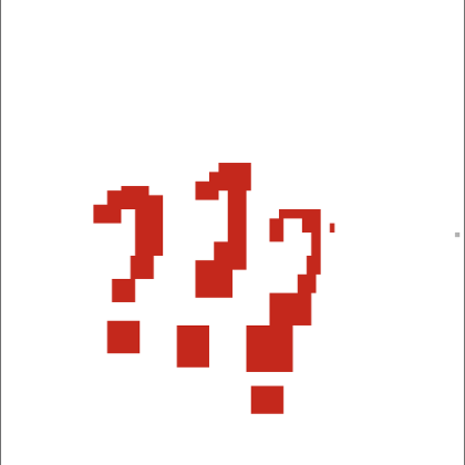 Pixel art DISBELIEF Roblox decal