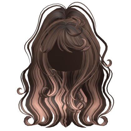 Fluffy Curly Ponytail Brown & Blonde Roblox item