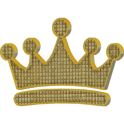Iced Out Gold Crown Dermal Roblox item