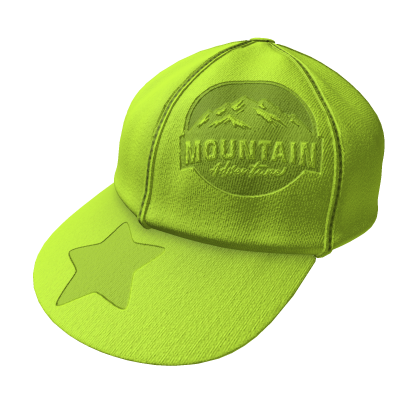 Mountain Adventure Cap - Yellow Green Roblox item