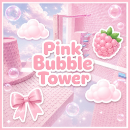 Pink Bubble Tower Obby 🌸🫧