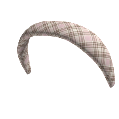Pink Plaid Headband