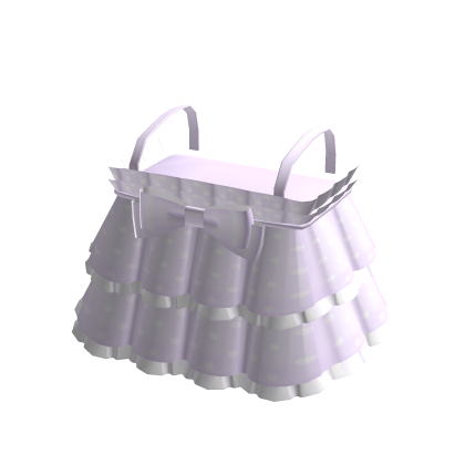 ♡ : cute purple polka dot baby doll ruffle dress thumbnail