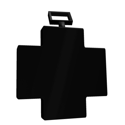 Black Big Cross Earrings