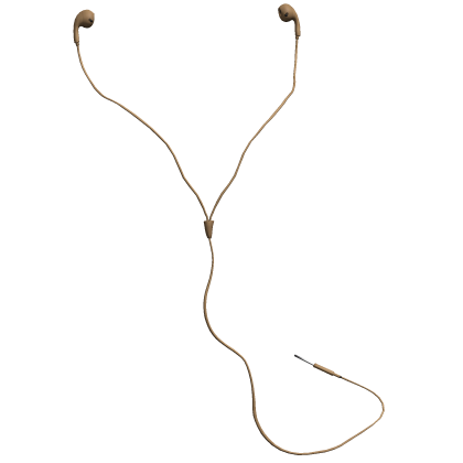 Beige Earbuds