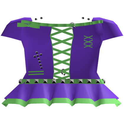 Mr. Trick or Treat Purple and Green Dress 