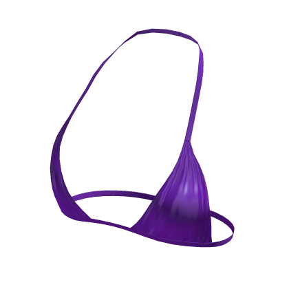 Y2K Tied String Bikini Top in Purple thumbnail