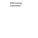 The Roblox Dueling/Fencing Association (RDFA)