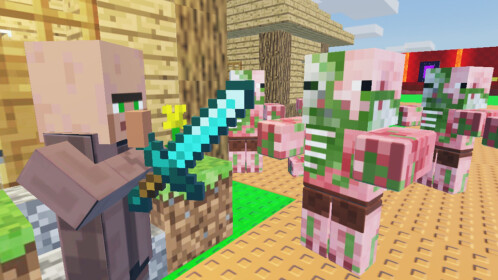 Zombie Pigman vs Aldea