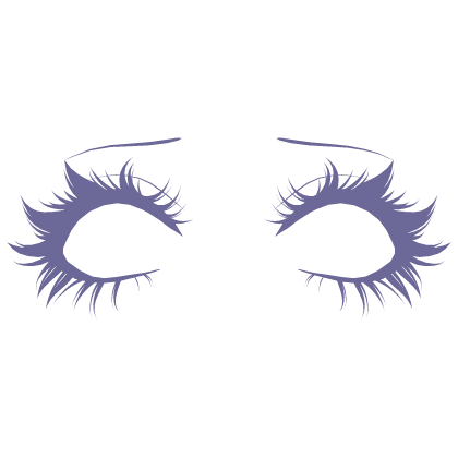 Cute detailed Eyelashes in Purple