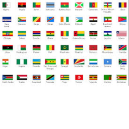 Countries with flags and with capitals