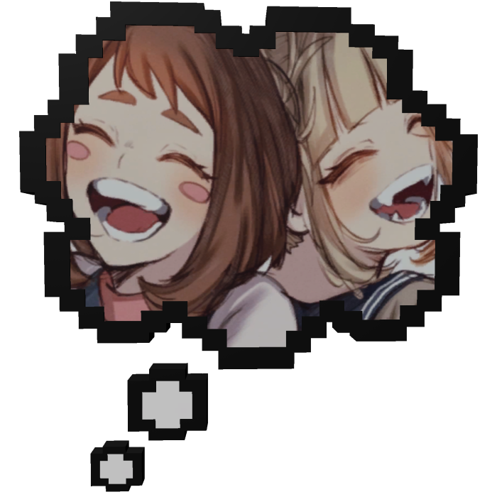 Toga Himiko and Uraraka MHA | Thinking Bubble 