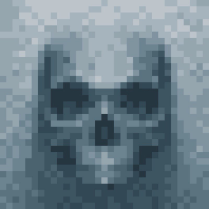 Wall skull pixel art Roblox decal