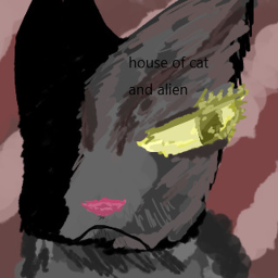 House Of alien and cat