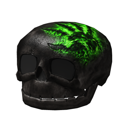Black/Green Scorched Riddling Skull Recolor Addon