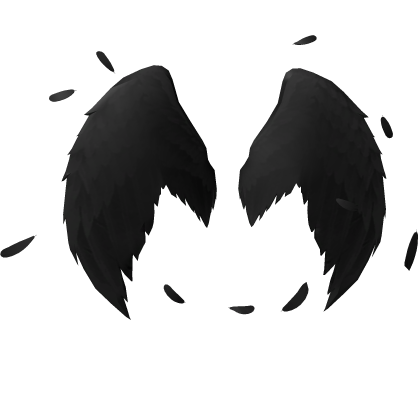 Black angel wings
