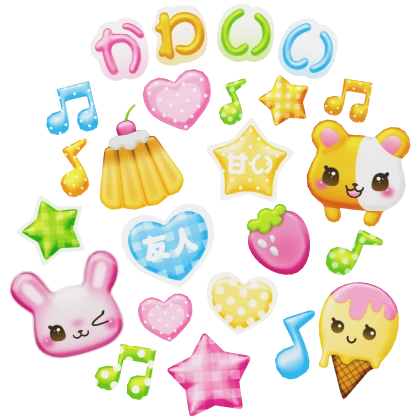 Heisei Retro Decora Y2K Sticker Background | Roblox Item - Rolimon's