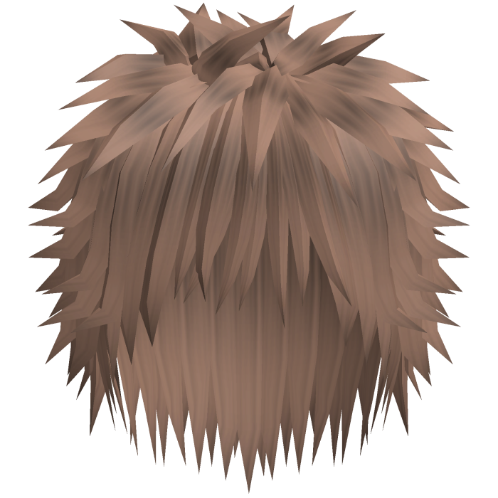 spiky messy emo hair in light brown