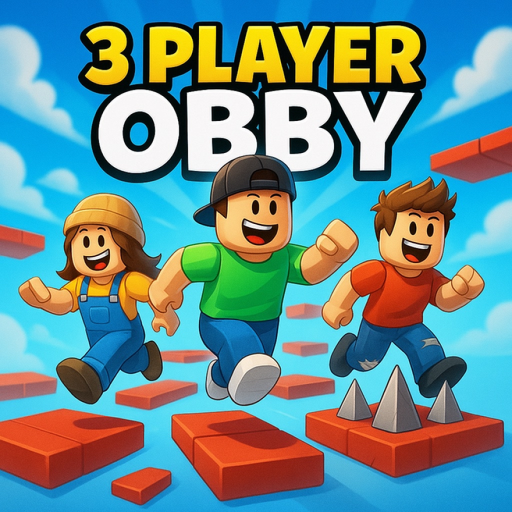 3 player obby official Roblox game thumbnail
