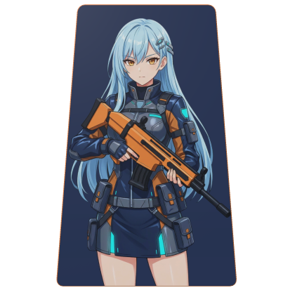 Anime Tactical Girl Cape - Sci Fi Operator Waifu Roblox item
