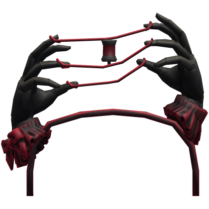 Black Crimson Puppet Hand Headband Roblox item