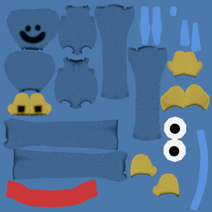 Huggy Wuggy texture Roblox decal