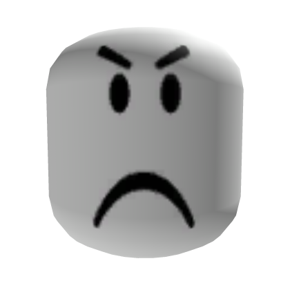 Classic Not Amused Face - White Roblox item