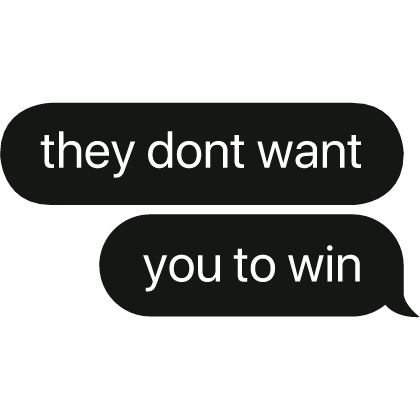 they don't want you to win text bubble Roblox item