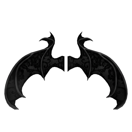 Gothic Lace Wings Black Roblox item