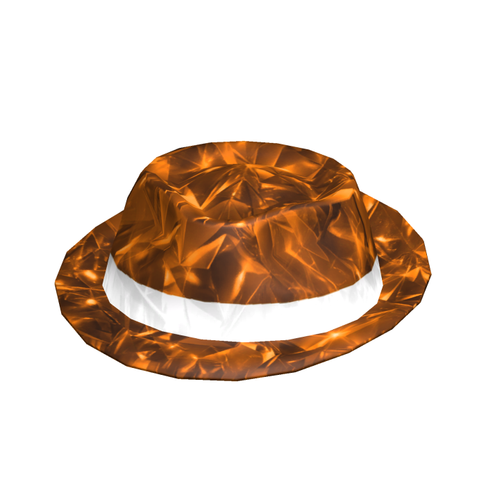 Orange Sparkle Time Fedora