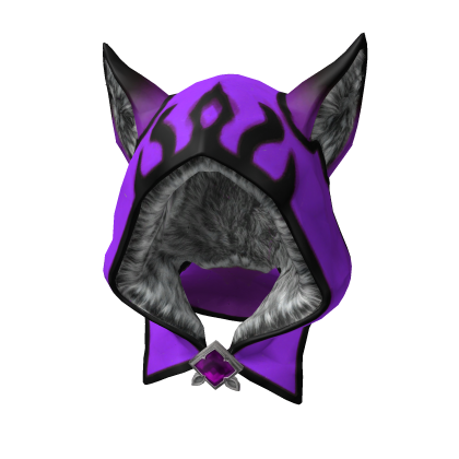 Purple Fox Hood