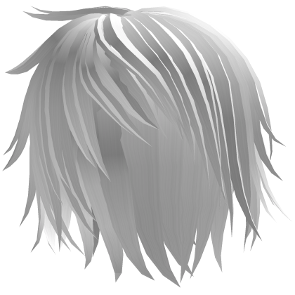 # ᆺ 🝦 ) layered anime hair ҂ white Roblox item