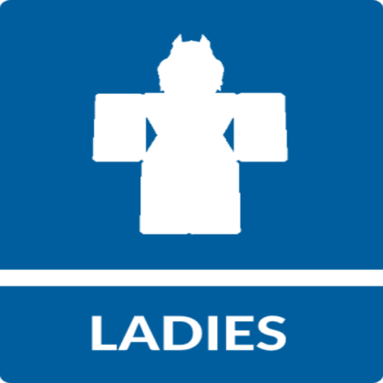 Womens Restroom Sign Roblox decal