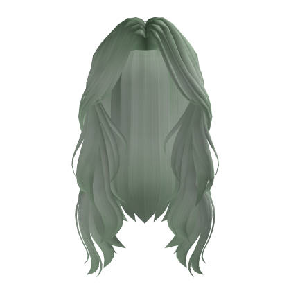 Classic y2k Wavy Hair (Grass Green) Roblox item