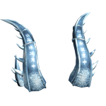 [Free] Empyreal Horns: Frozen Cerulean light blue