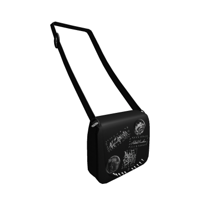 Emo black metal patches spiked satchel bag ´ཀ`