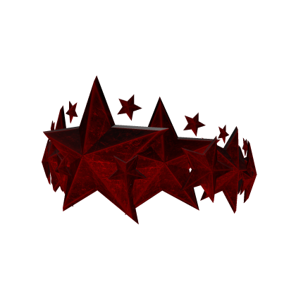 Crimson Red Celestial Grunge Crown