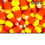 candy corn on the wall