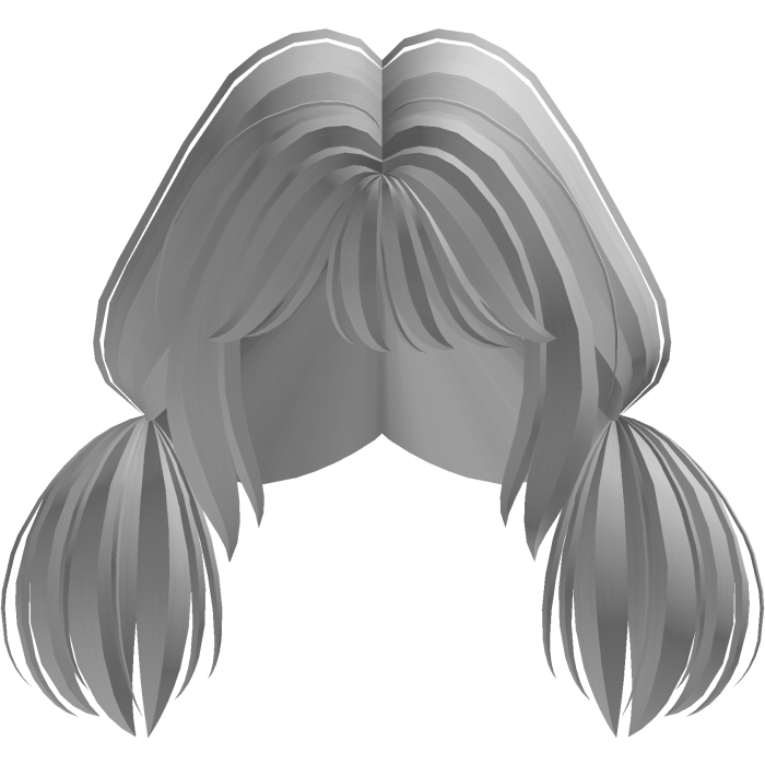 Cute Loose Low Hair ( White)