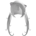 adorable dollike swirly princess white kitty hair