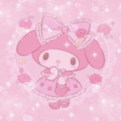 pink bunny kawaii with kawaii dress Roblox decal