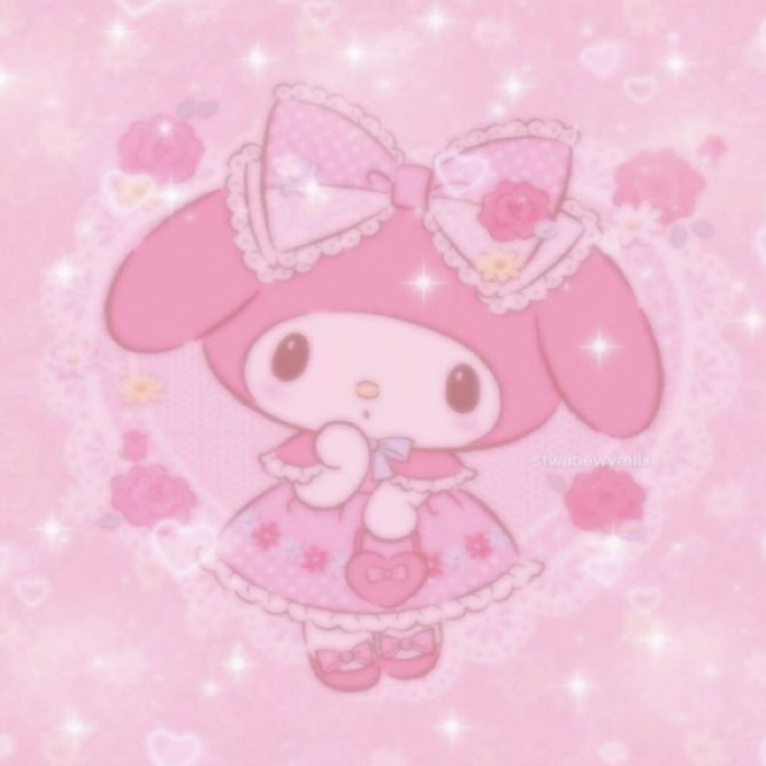 pink bunny kawaii with kawaii dress Roblox decal